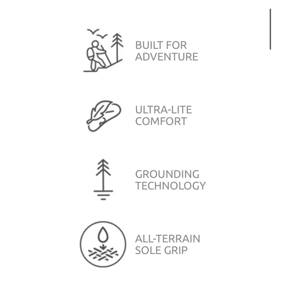 EARTH RUNNERS Grounding Circadian Adventure Sandal Minimalist Barefoot 9.5 11.5‎